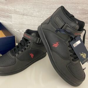 NEW Polo Boys Athletic Black Hi Tops